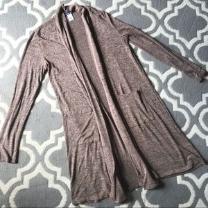 ♥️ 3/$15 Long Heather Brown Cardigan Duster